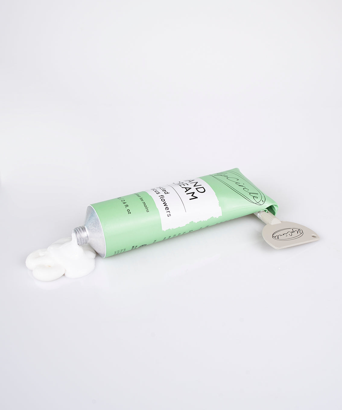 Hand Cream with hibiscus flowers