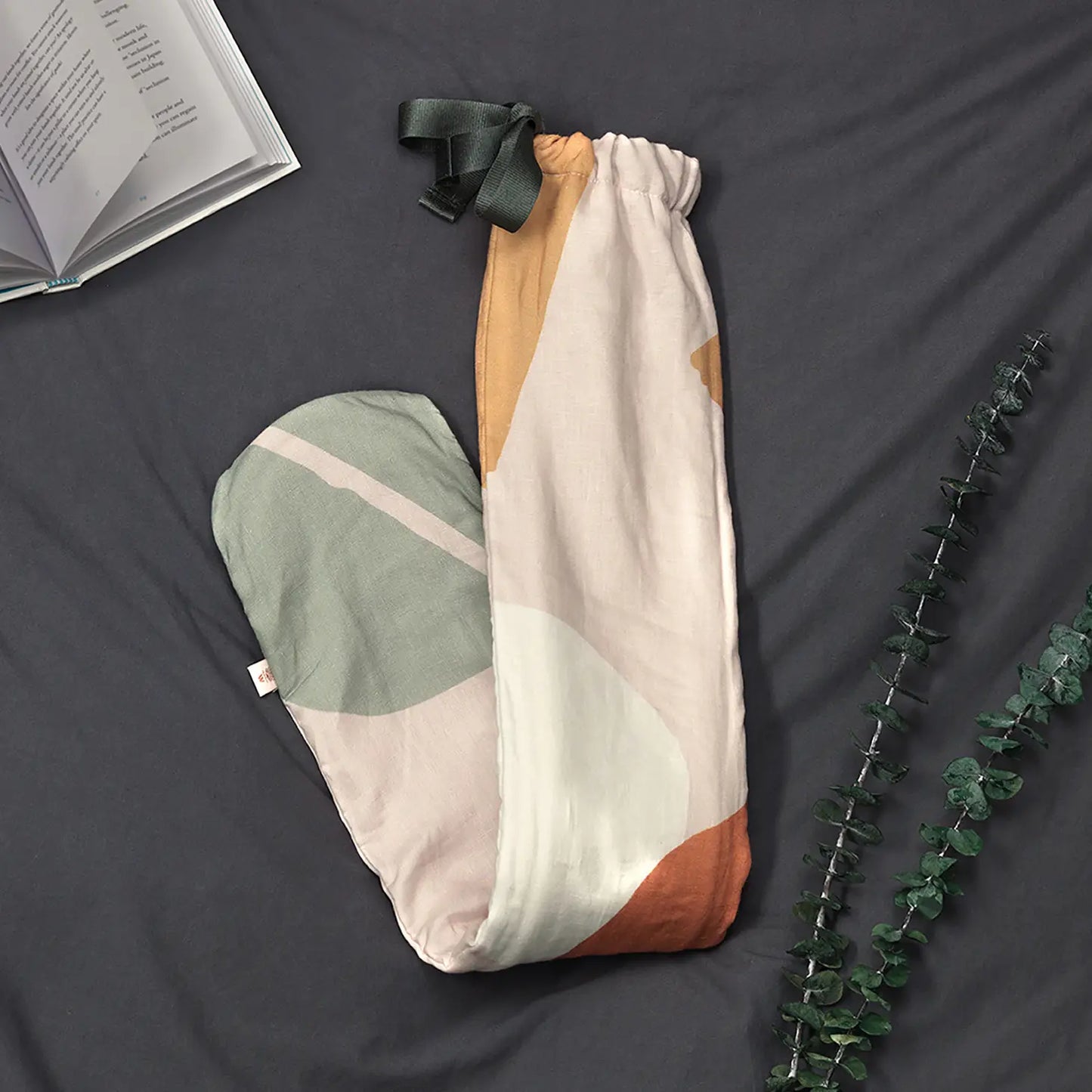 Long Linen Hot Water Bottle